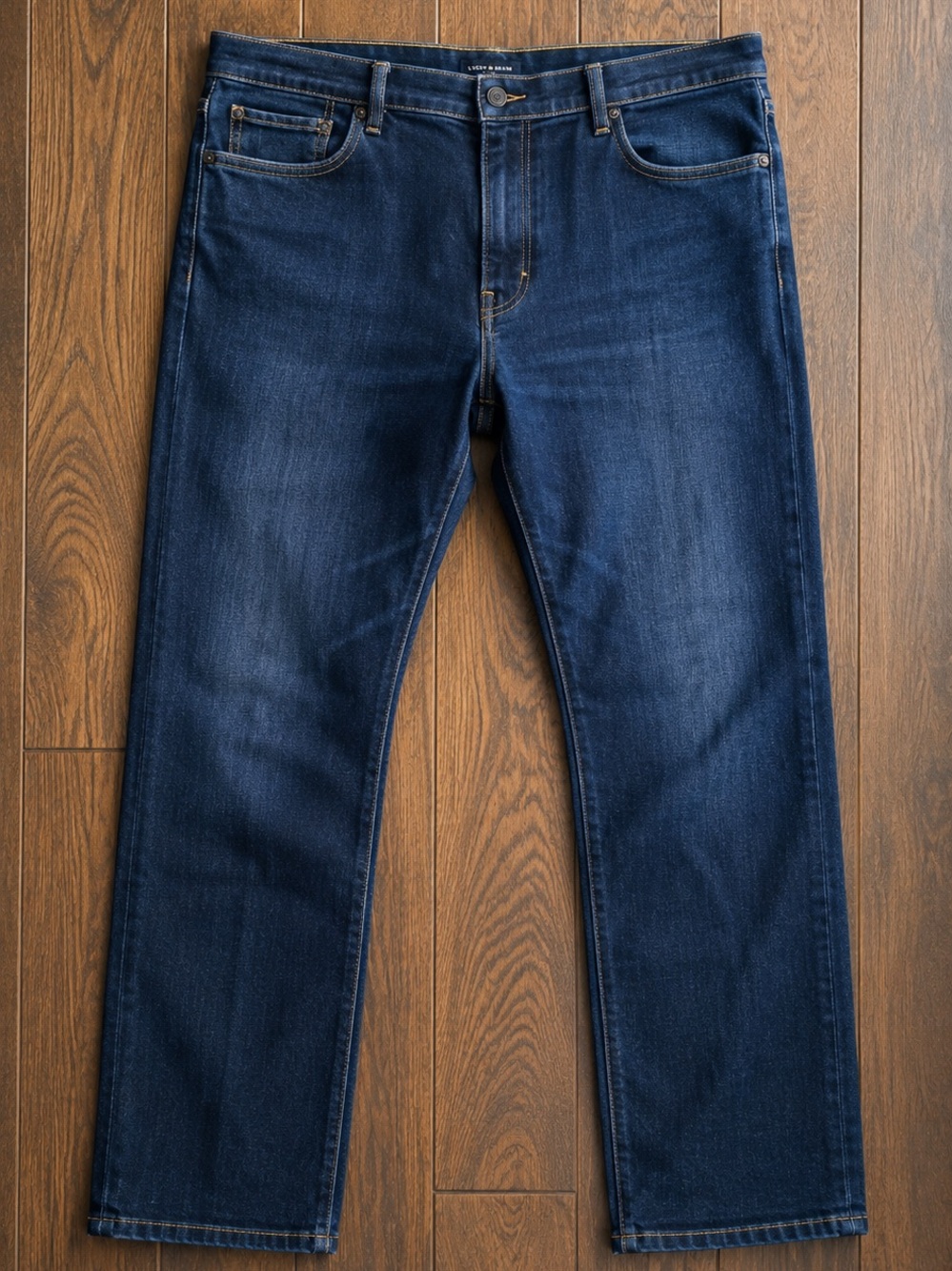 Lucky Brand Men’s 40x30 Dark Wash Jeans | Slim Straight Stretch Denim